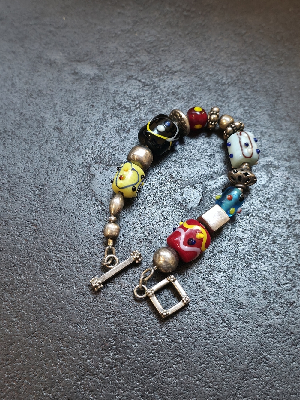 Vintage Silpada Lampwork Bracelet